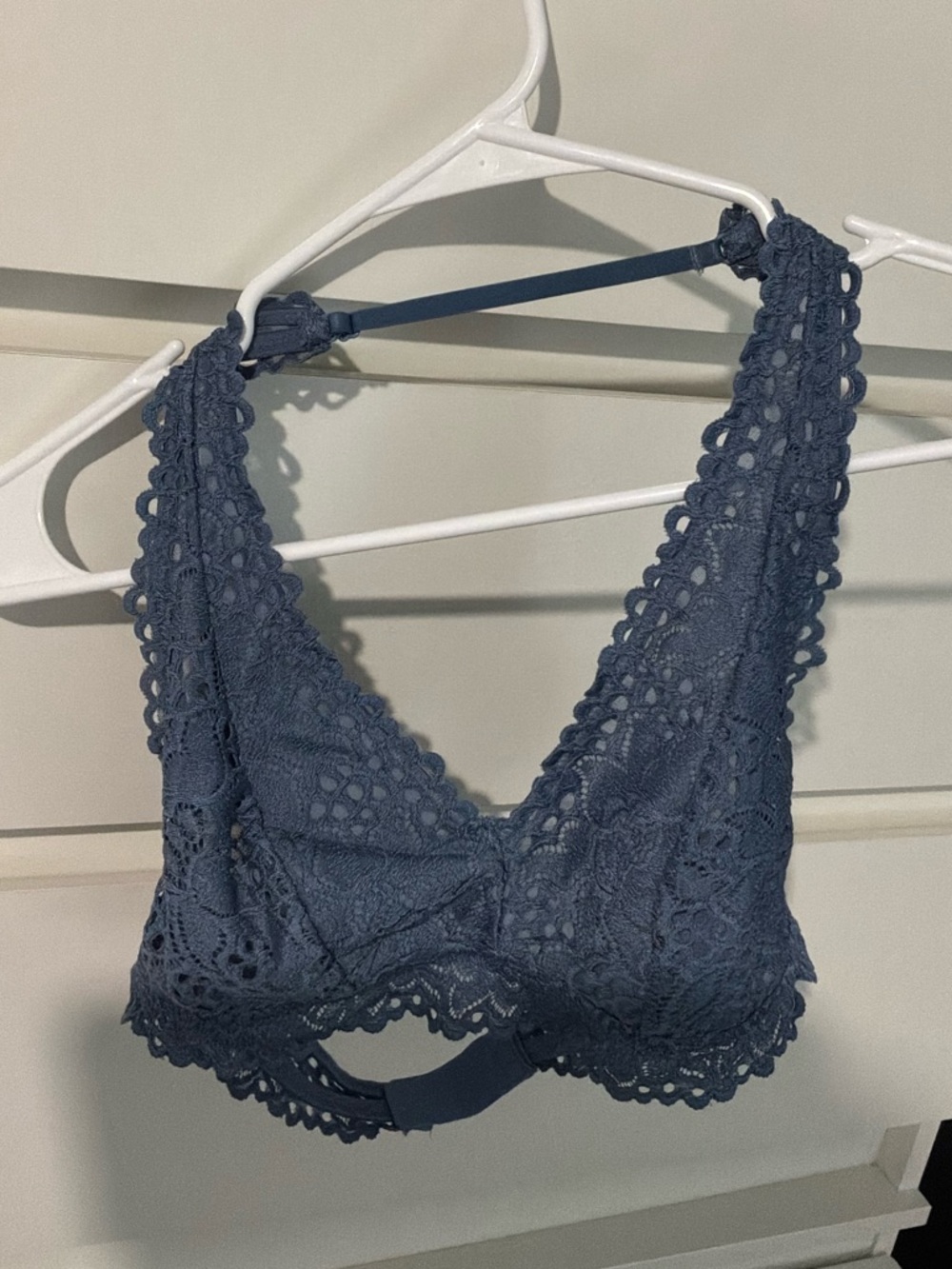 American Eagle Outfitters Lace Bralette in Slate Blue